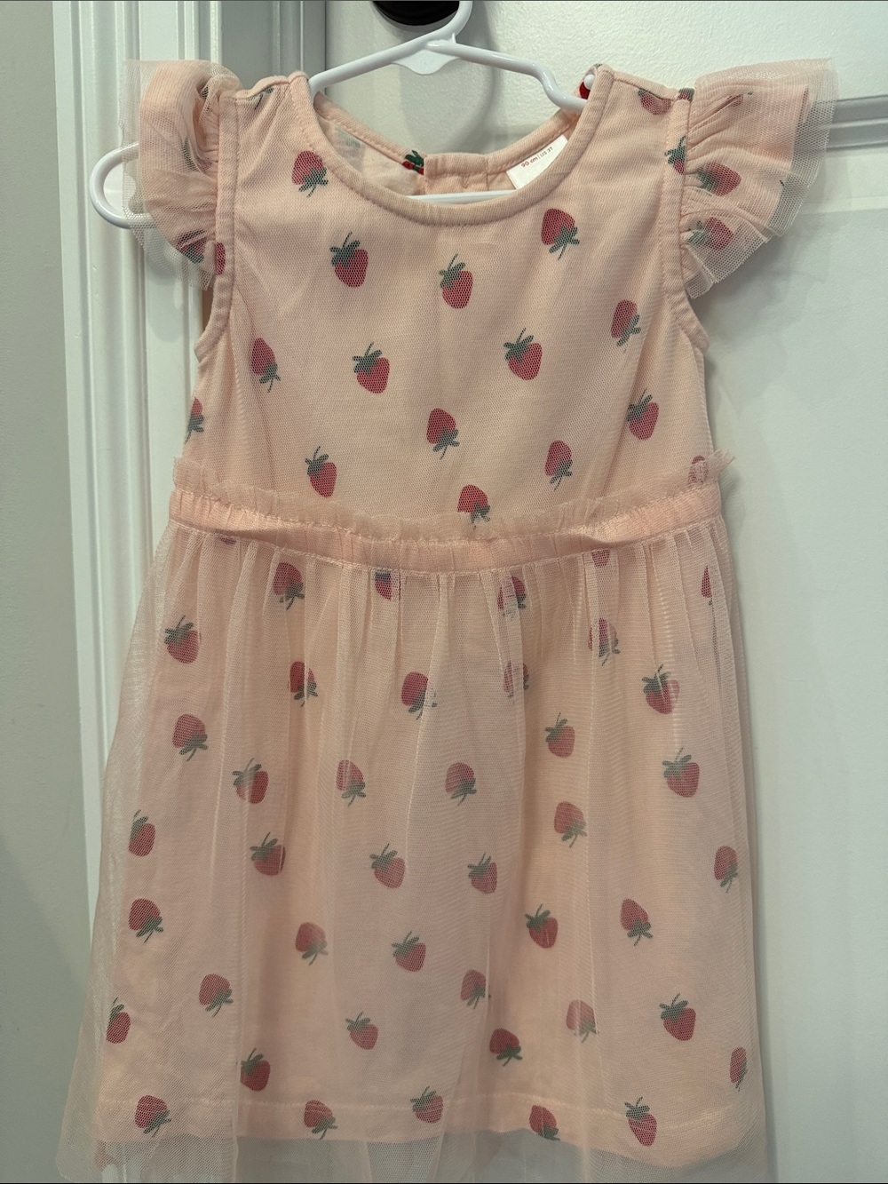 Hanna Andersson Pink Strawberry Tulle Dress